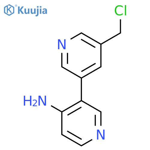 3-[5-(Chloromethyl)pyridin-3-yl]pyridin-4-amine structure