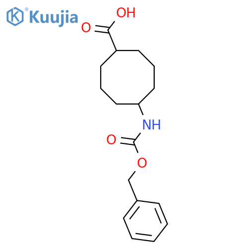 5-{(benzyloxy)carbonylamino}cyclooctane-1-carboxylic acid structure
