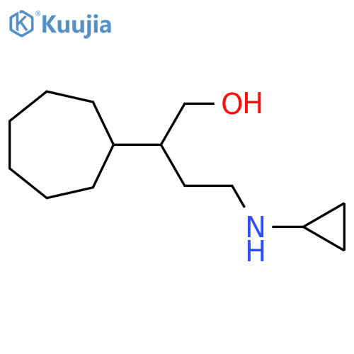 2-Cycloheptyl-4-(cyclopropylamino)butan-1-ol structure