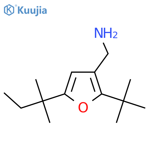 [2-Tert-butyl-5-(2-methylbutan-2-yl)furan-3-yl]methanamine structure