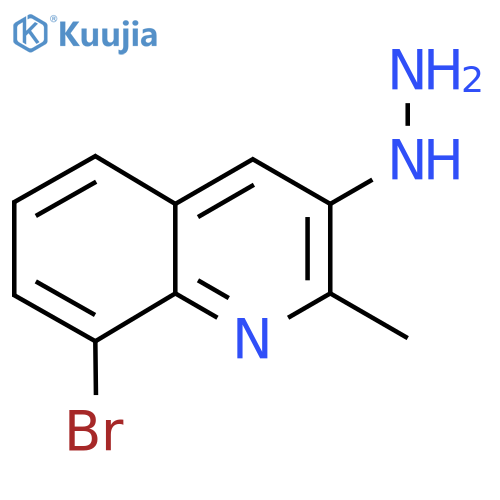 8-Bromo-3-hydrazinyl-2-methylquinoline structure