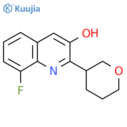 8-Fluoro-2-(oxan-3-yl)quinolin-3-ol structure