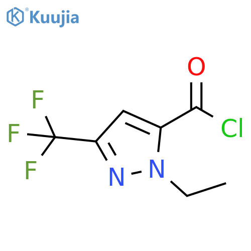 1H-Pyrazole-5-carbonyl chloride, 1-ethyl-3-(trifluoromethyl)- structure