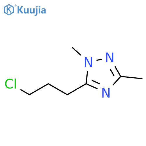 1H-1,2,4-Triazole, 5-(3-chloropropyl)-1,3-dimethyl- structure