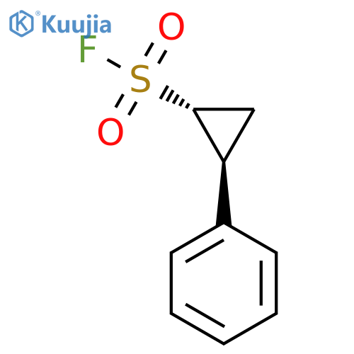 rac-(1R,2S)-2-phenylcyclopropane-1-sulfonyl fluoride structure