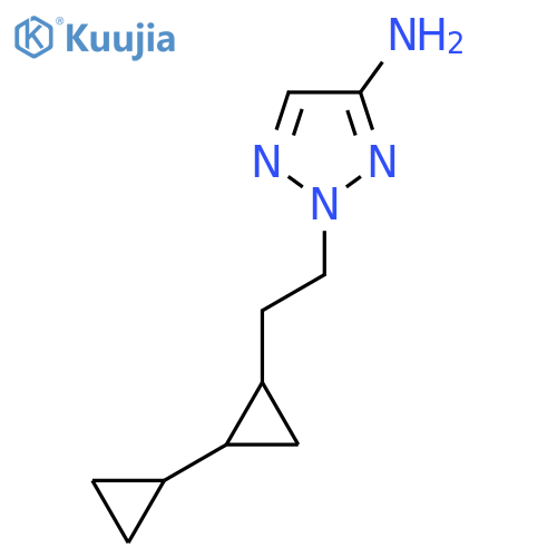 2-2-(2-cyclopropylcyclopropyl)ethyl-2H-1,2,3-triazol-4-amine structure