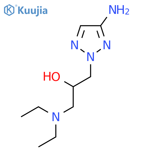1-(4-amino-2H-1,2,3-triazol-2-yl)-3-(diethylamino)propan-2-ol structure