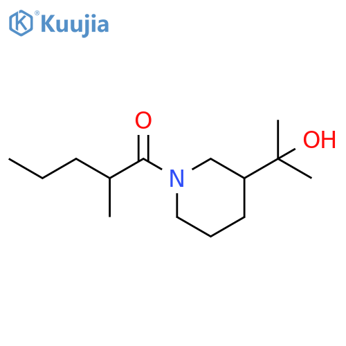 1-Pentanone, 1-[3-(1-hydroxy-1-methylethyl)-1-piperidinyl]-2-methyl- structure