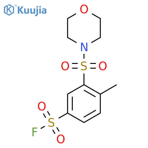 4-Methyl-3-(morpholine-4-sulfonyl)benzene-1-sulfonyl fluoride structure
