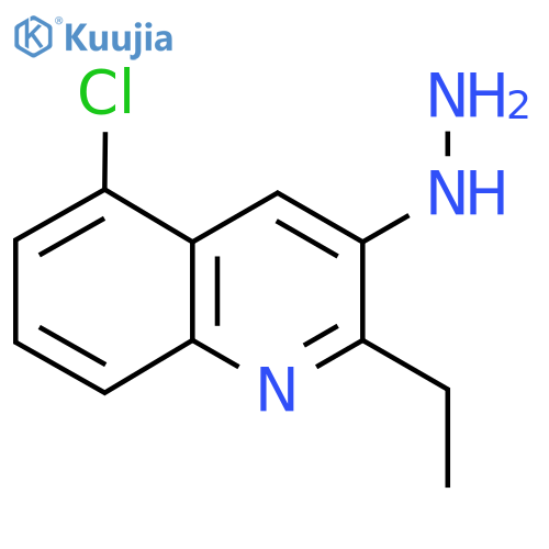 5-Chloro-2-ethyl-3-hydrazinylquinoline structure