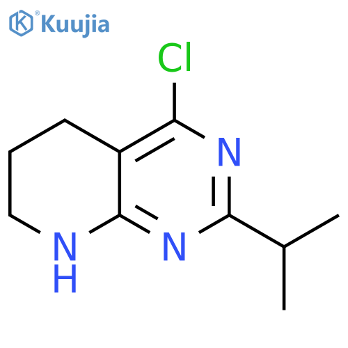 Pyrido[2,3-d]pyrimidine, 4-chloro-5,6,7,8-tetrahydro-2-(1-methylethyl)- structure
