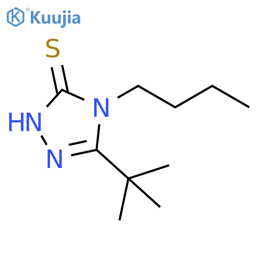3H-1,2,4-Triazole-3-thione, 4-butyl-5-(1,1-dimethylethyl)-2,4-dihydro- structure