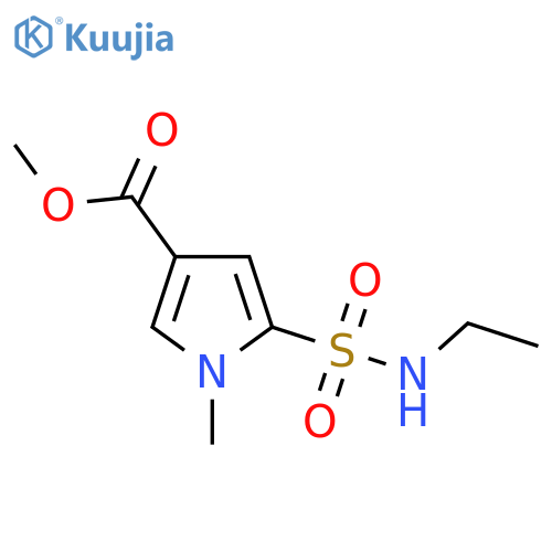 methyl 5-(ethylsulfamoyl)-1-methyl-1H-pyrrole-3-carboxylate structure