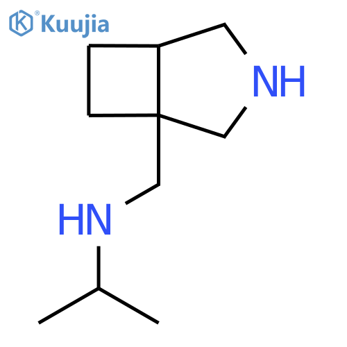 ({3-Azabicyclo[3.2.0]heptan-1-yl}methyl)(propan-2-yl)amine structure