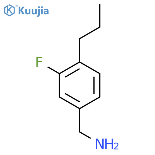 (3-Fluoro-4-propylphenyl)methanamine structure