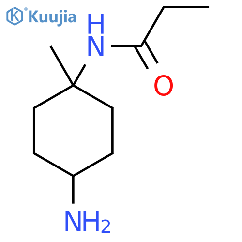 N-(4-amino-1-methylcyclohexyl)propanamide structure