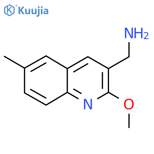 (2-Methoxy-6-methylquinolin-3-yl)methanamine structure