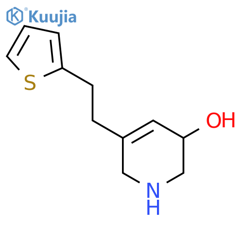 5-[2-(Thiophen-2-yl)ethyl]-1,2,3,6-tetrahydropyridin-3-ol structure