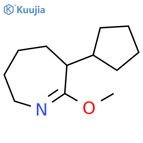 2H-Azepine, 6-cyclopentyl-3,4,5,6-tetrahydro-7-methoxy- structure