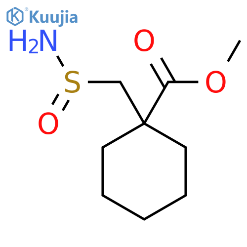 Methyl 1-[(aminosulfinyl)methyl]cyclohexane-1-carboxylate structure