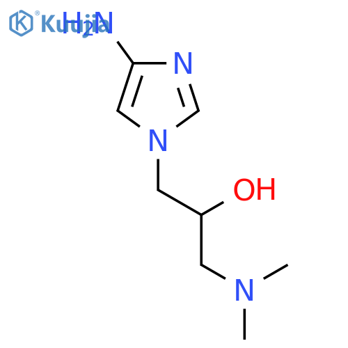 1-(4-amino-1H-imidazol-1-yl)-3-(dimethylamino)propan-2-ol structure