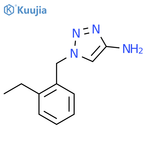 1-(2-ethylphenyl)methyl-1H-1,2,3-triazol-4-amine structure