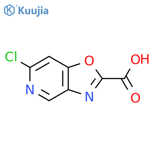 Oxazolo[4,5-c]pyridine-2-carboxylic acid, 6-chloro- structure