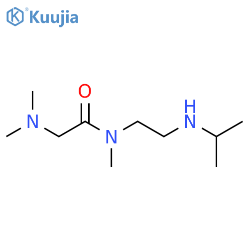 Acetamide, 2-(dimethylamino)-N-methyl-N-[2-[(1-methylethyl)amino]ethyl]- structure
