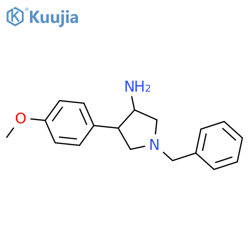 1-Benzyl-4-(4-methoxyphenyl)pyrrolidin-3-amine structure