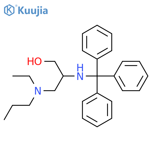 3-[Ethyl(propyl)amino]-2-[(triphenylmethyl)amino]propan-1-ol structure