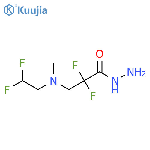 3-[(2,2-Difluoroethyl)(methyl)amino]-2,2-difluoropropanehydrazide structure
