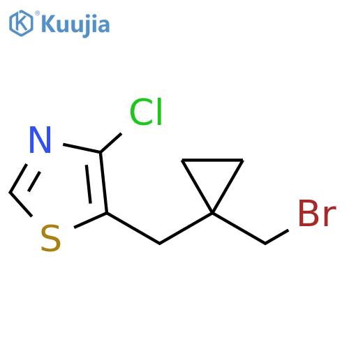 Thiazole, 5-[[1-(bromomethyl)cyclopropyl]methyl]-4-chloro- structure
