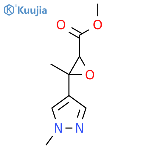 methyl 3-methyl-3-(1-methyl-1H-pyrazol-4-yl)oxirane-2-carboxylate structure