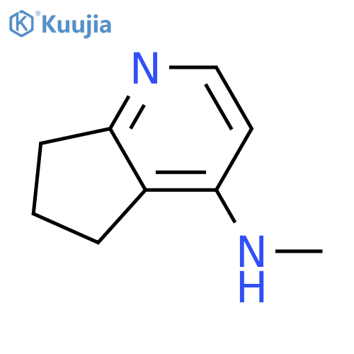 N-methyl-5H,6H,7H-cyclopentabpyridin-4-amine structure