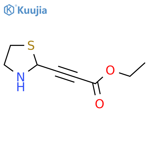 Ethyl 3-(1,3-thiazolidin-2-yl)prop-2-ynoate structure