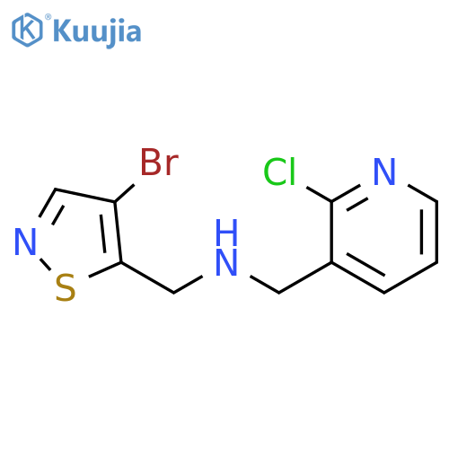 3-Pyridinemethanamine, N-[(4-bromo-5-isothiazolyl)methyl]-2-chloro- structure
