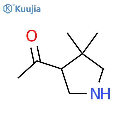 1-(4,4-Dimethylpyrrolidin-3-yl)ethanone structure