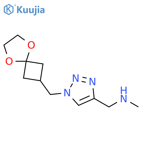 1H-1,2,3-Triazole-4-methanamine, 1-(5,8-dioxaspiro[3.4]oct-2-ylmethyl)-N-methyl- structure