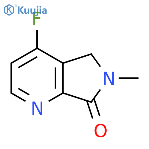 4-fluoro-6-methyl-5H-pyrrolo[3,4-b]pyridin-7-one structure
