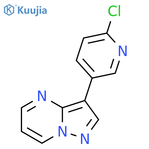 2-Chloro-5-{pyrazolo[1,5-a]pyrimidin-3-yl}pyridine structure