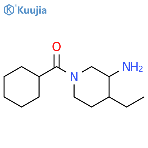 Methanone, (3-amino-4-ethyl-1-piperidinyl)cyclohexyl- structure
