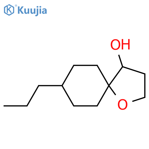 8-Propyl-1-oxaspiro[4.5]decan-4-ol structure