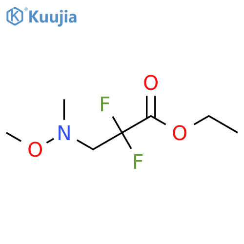 Propanoic acid, 2,2-difluoro-3-(methoxymethylamino)-, ethyl ester structure