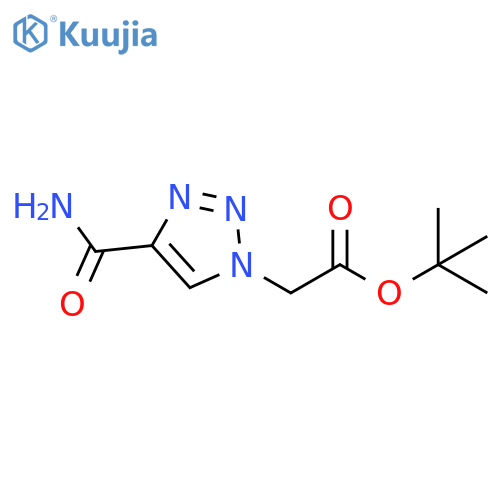 1H-1,2,3-Triazole-1-acetic acid, 4-(aminocarbonyl)-, 1,1-dimethylethyl ester structure