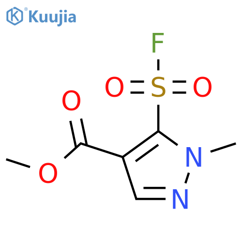 methyl 5-(fluorosulfonyl)-1-methyl-1H-pyrazole-4-carboxylate structure