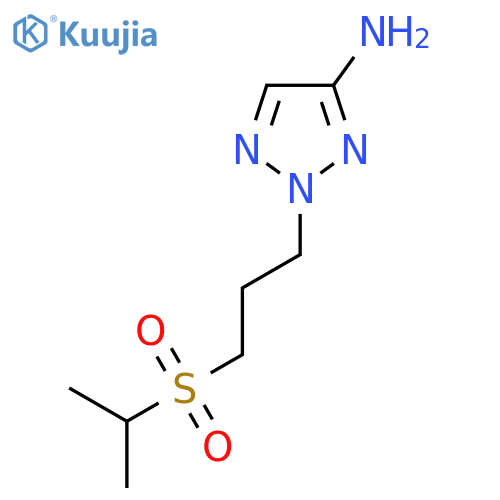 2-3-(propane-2-sulfonyl)propyl-2H-1,2,3-triazol-4-amine structure