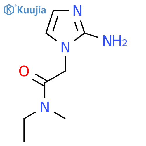 2-(2-amino-1H-imidazol-1-yl)-N-ethyl-N-methylacetamide structure