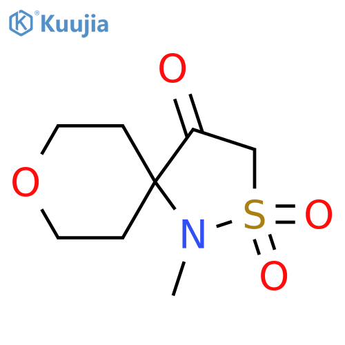 1-methyl-8-oxa-2lambda6-thia-1-azaspiro4.5decane-2,2,4-trione structure
