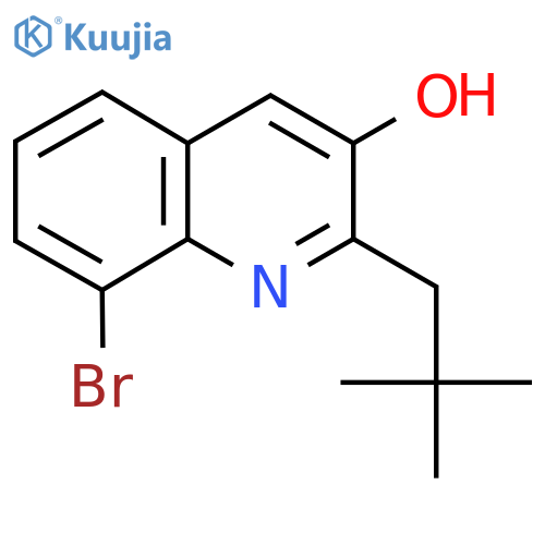 8-Bromo-2-(2,2-dimethylpropyl)quinolin-3-ol structure