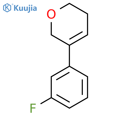 5-(3-fluorophenyl)-3,6-dihydro-2H-pyran structure
